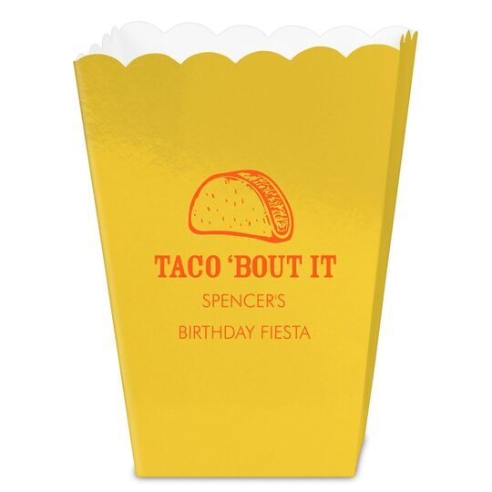 Taco Bout It Mini Popcorn Boxes